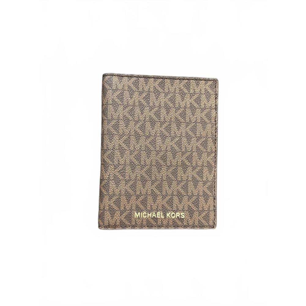 Michael Kors‎ Jet Set Signature Logo Passport Wallet